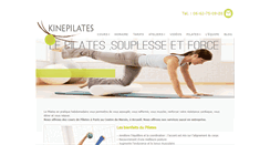 Desktop Screenshot of kinepilates.fr